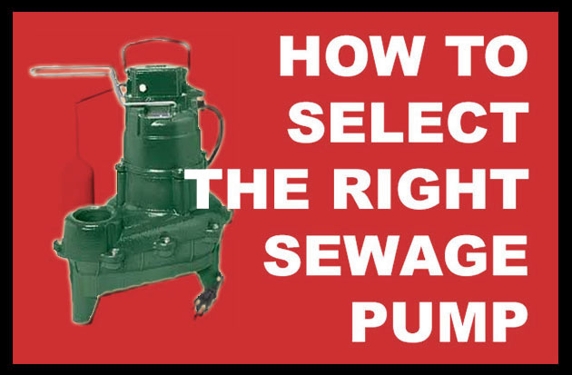 Selecting right sewage pumps