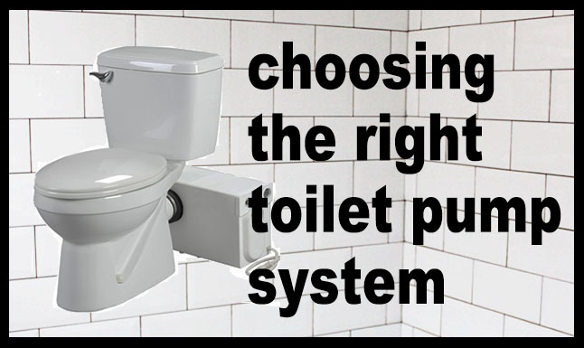 Toilet Pump System, Basement Bathroom Pump