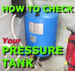 Checking pressure tank