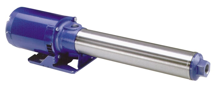 Goulds 33GBC1014E0, Booster Pump, Series GB, 1 HP, 115/230 volts, 1 Phase, 5 Stages, 1" NPT Discharge, 33 GPM Best Efficiency Flow, Cast Iron