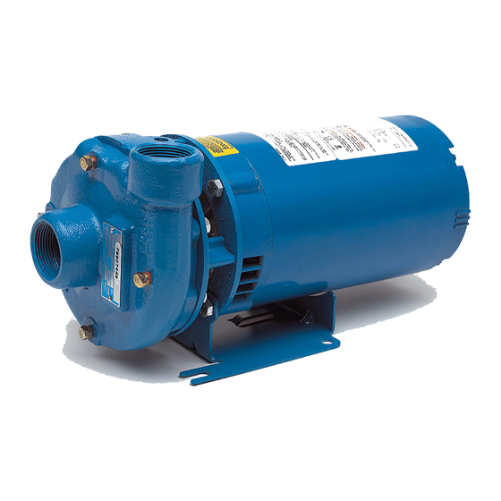 Goulds 1AI20512, Centrifugal Pump, Series 3642, 1/2 HP, 115/230 Volts, 1 Phase, 1" NPT Discharge, 3500 RPM, Cast Iron