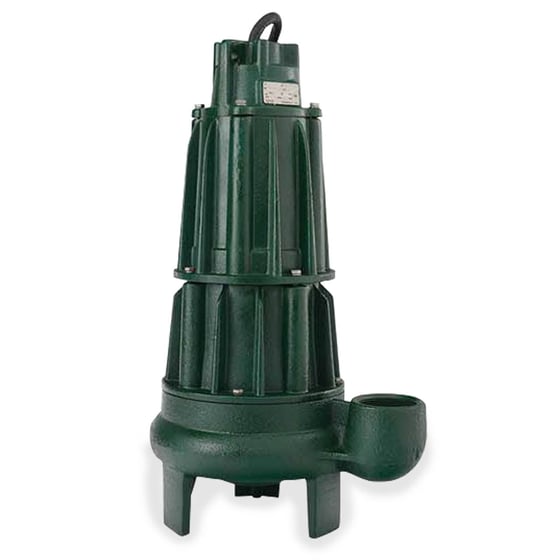 Zoeller 651-0022, Model EX651, X600 Series, Explosion Proof Sewage-Waste Pump, 5 HP, 230 Volts, 1 Phase, 3" NPT Vertical Discharge, 475 GPM Max, 46 ft Max Head, 25 ft Cord, Manual