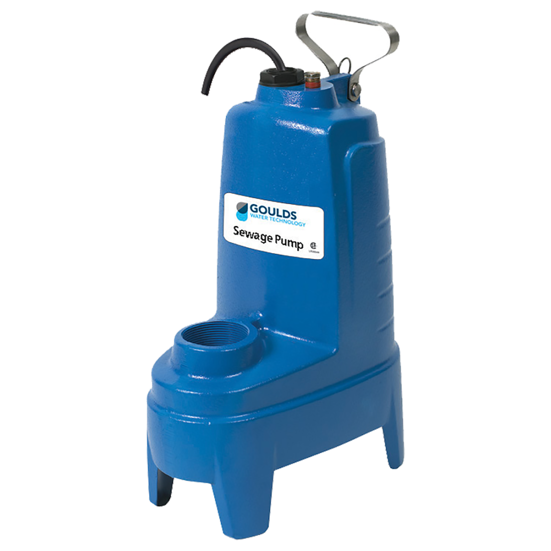 Goulds PV51P1, Model PV5, PV Series, Vortex Sewage Pump with