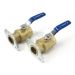 Grundfos 96806132, 1-1/4" NPT  Bronze Dielectric Isolation Valve Set for ALPHA, UP, UPS and MAGNA Pumps With GF 15/26 Flange Connection