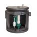 Zoeller 912-0113, Preassembled Simplex Sewage Package with BN211 Pump, 4/10 HP, 115 Volts, 1 Phase, 5.5 Amps, 2" NPT Discharge, 82 GPM Max, 19 ft Max Head, (24" x 24") Poly-Molded Basin, 2" Vent