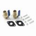 Grundfos 96806136, 1" Sweat Bronze Dielectric Isolation Valve Set for ALPHA, UP, UPS and MAGNA Pumps With GF 15/26 Flange Connection