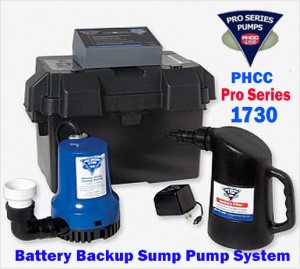 Pro Series 1730 Battery Back Up Sump Pump Upgrade - Pump Products